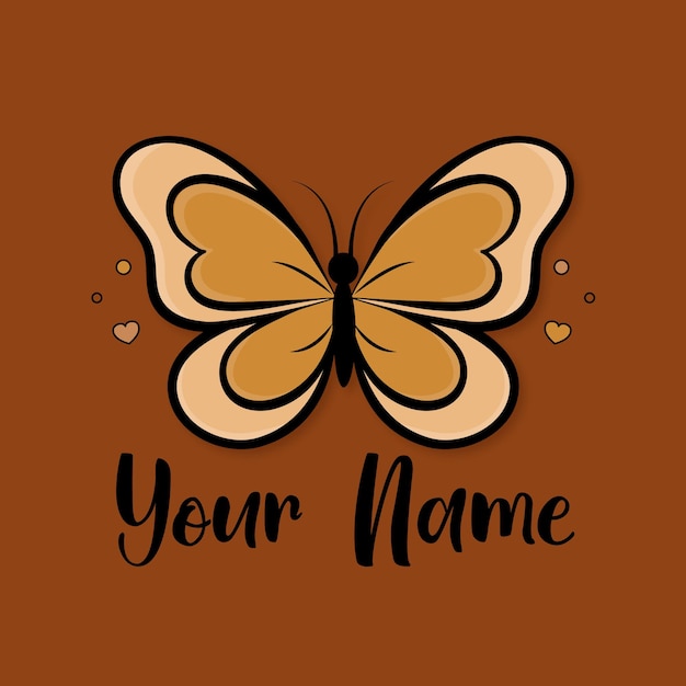 Logo vector butterfly colorful
