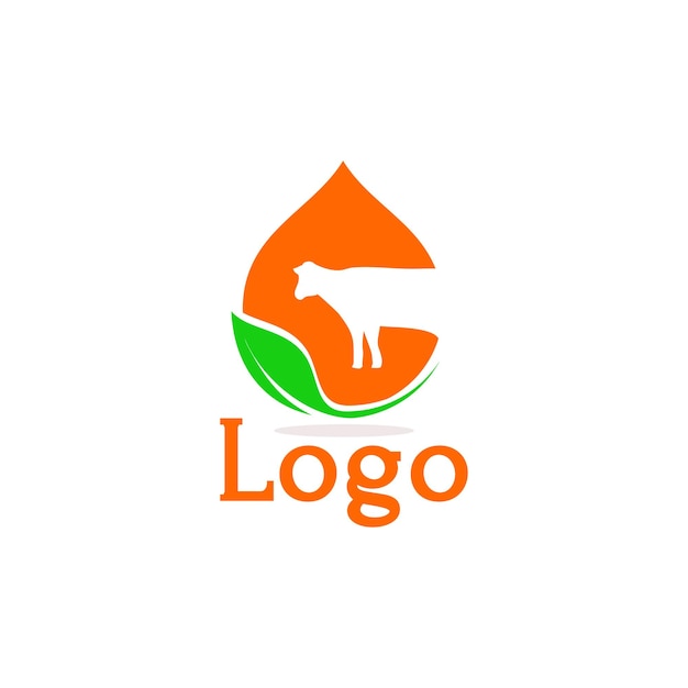 Logo vector cow