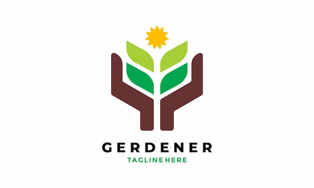 Logo vector growth natural agriculture ecology green organic nature plant leaves environment healthy care