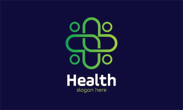 Logo vector minimalist design hospital healthcare pharmaceutical service medical doctor concept