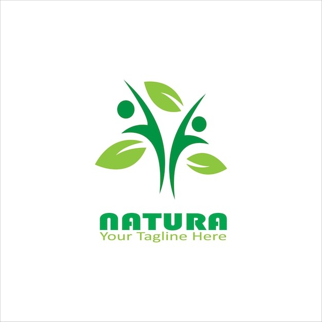 Logo vector natura-ontwerp
