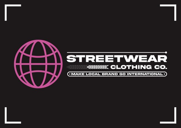 logo vector streetwear straatkleding grafisch stedelijk t-shirtontwerp