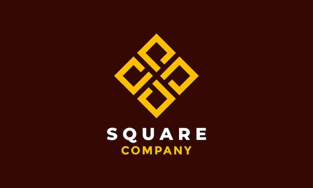 Logo vektor elegant square concept