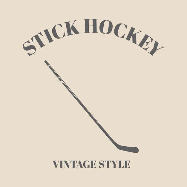 logo vintage hockey, logo's, badges, labels en ontwerpelementen. Grafische kunst. vectorillustratie