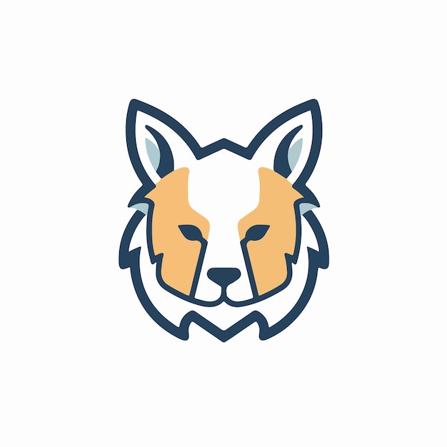 Logo voor een hondenbedrijf dat een vos is.