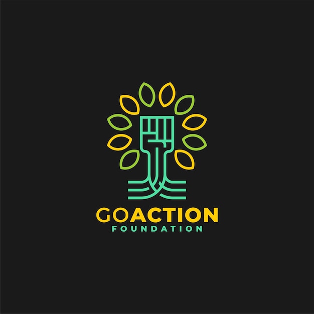 Logo voor een liefdadigheidsevenement of stichting
