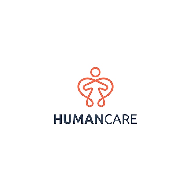 Logo voor menselijke verzorging