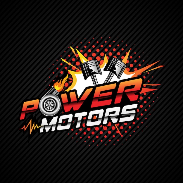 Vector logo voor motorvermogen