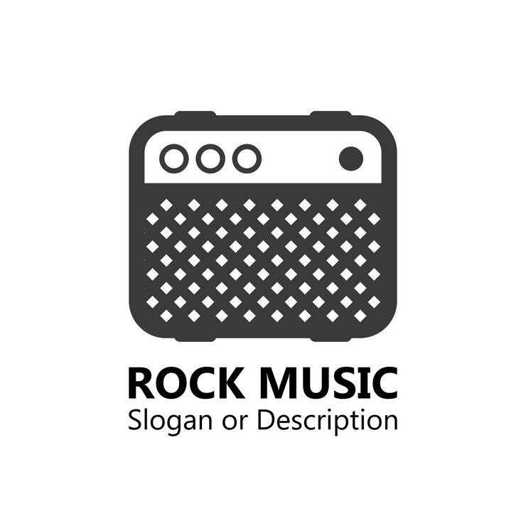 Vector logo voor muziekmarkt