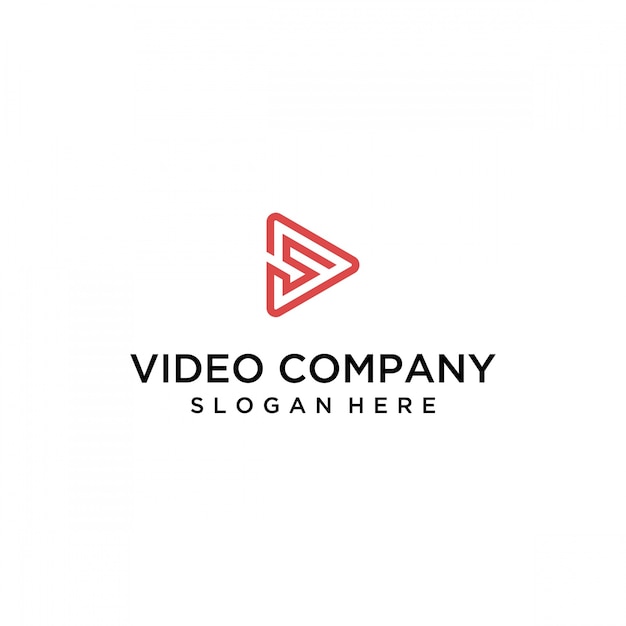 Vector logo voor videobedrijf