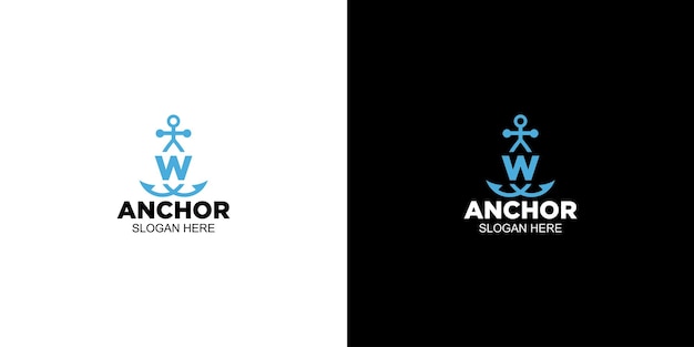 Logo w anchor design