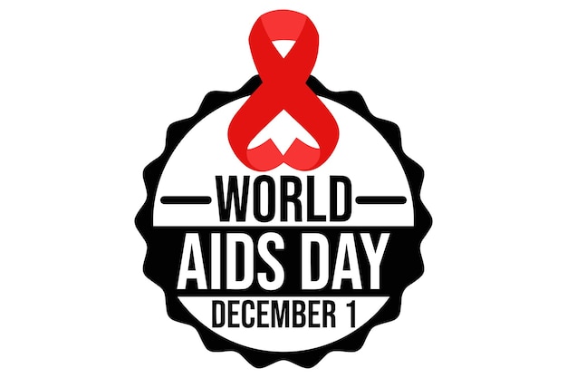 Vector logo wereld aids dag 96