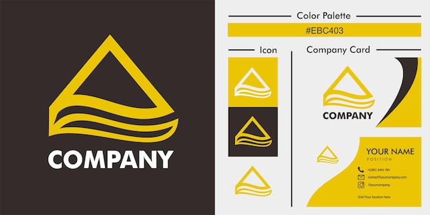 A logo with a design that shows a very attractive icon card and color palette