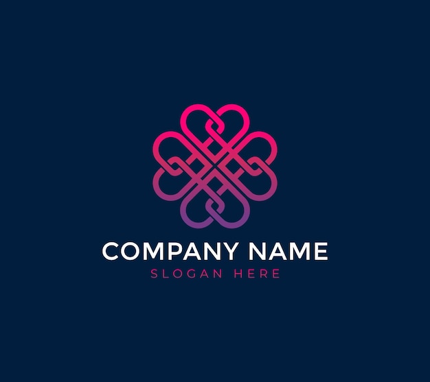 A logo with a heart and the word company on it