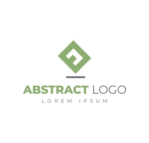 Vector logo with symbol design abstract