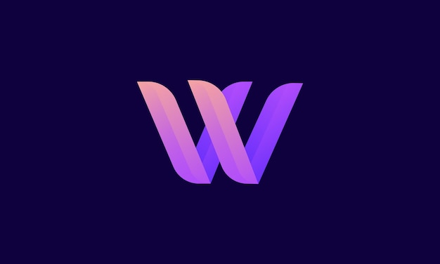 Vettore un logo con il titolo'w '