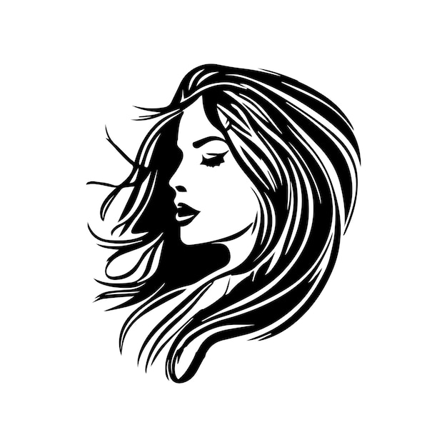 Логотип Женский брендинг дизайн шаблонов векторной иллюстрации Векторный дизайн логотипа для салона красоты или парикмахерской или косметического дизайна