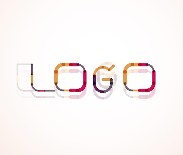 Logo woord lettertype ontwerp