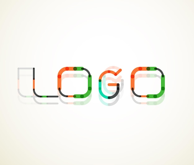 로고 단어 글꼴 디자인