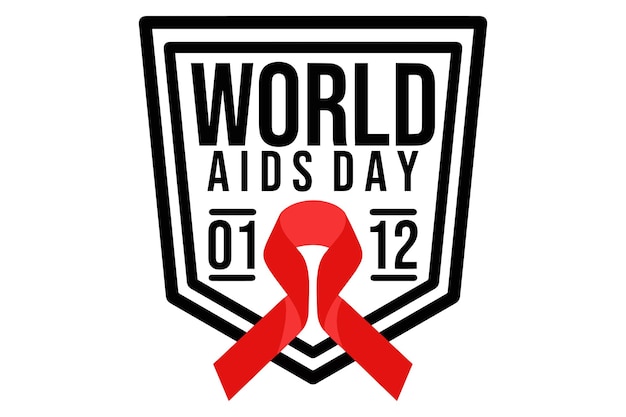 Логотип Всемирный день борьбы со СПИДом 135