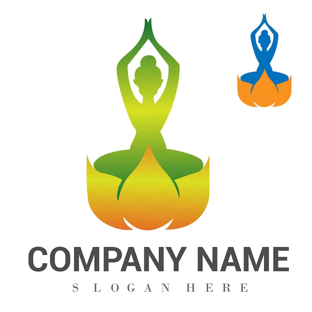 A logo for a yoga company called company name.