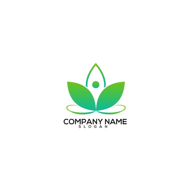 Vector logo for a yoga wellness company