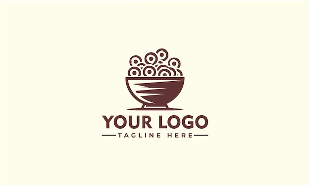 a logo for your logo design and a bowl of rice