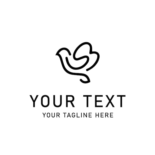 a logo for your text on a white background