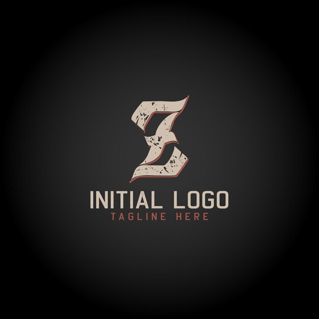 Logo of Z alphabet initial Gothic Style icon design