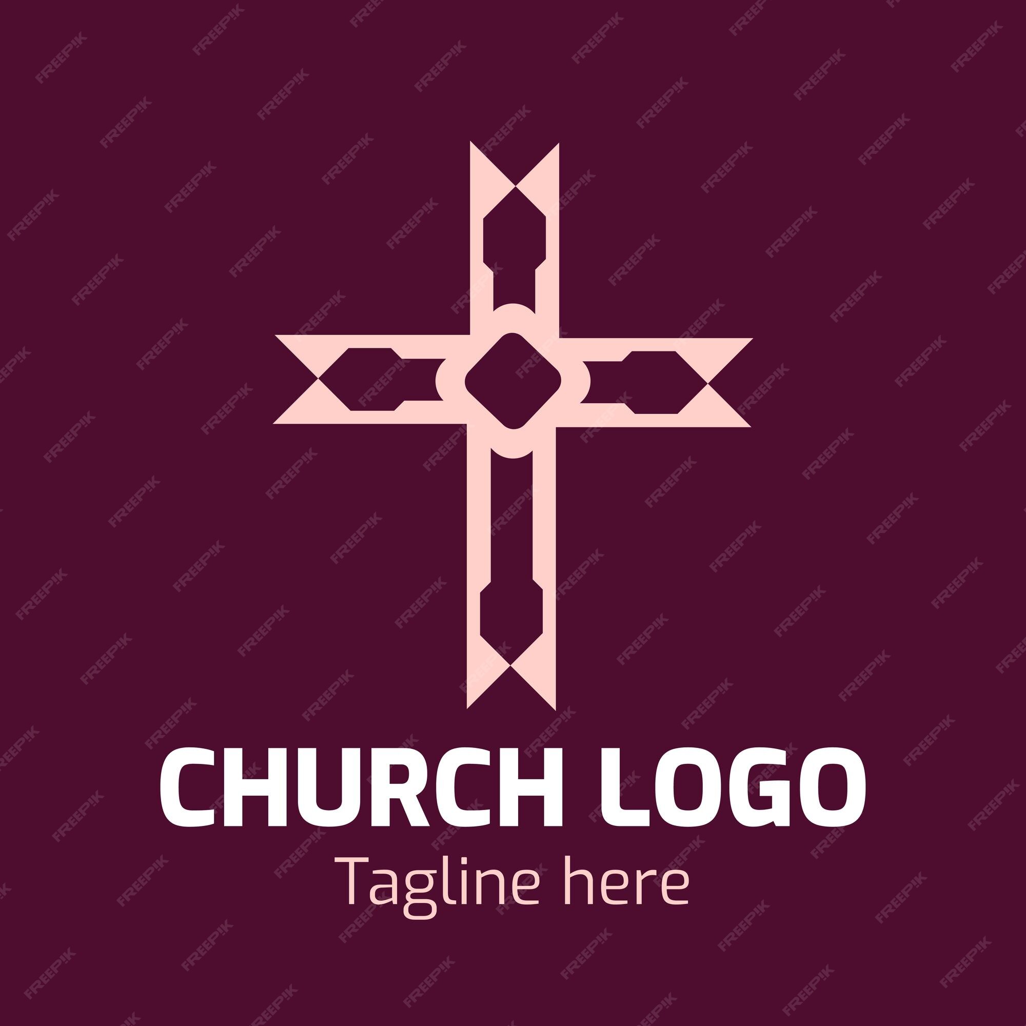 Premium Vector | Logodesign for church or ministry
