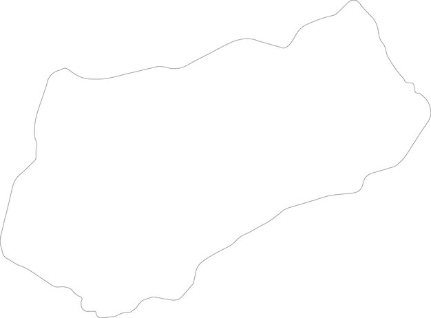 Logone occidental chad outline map