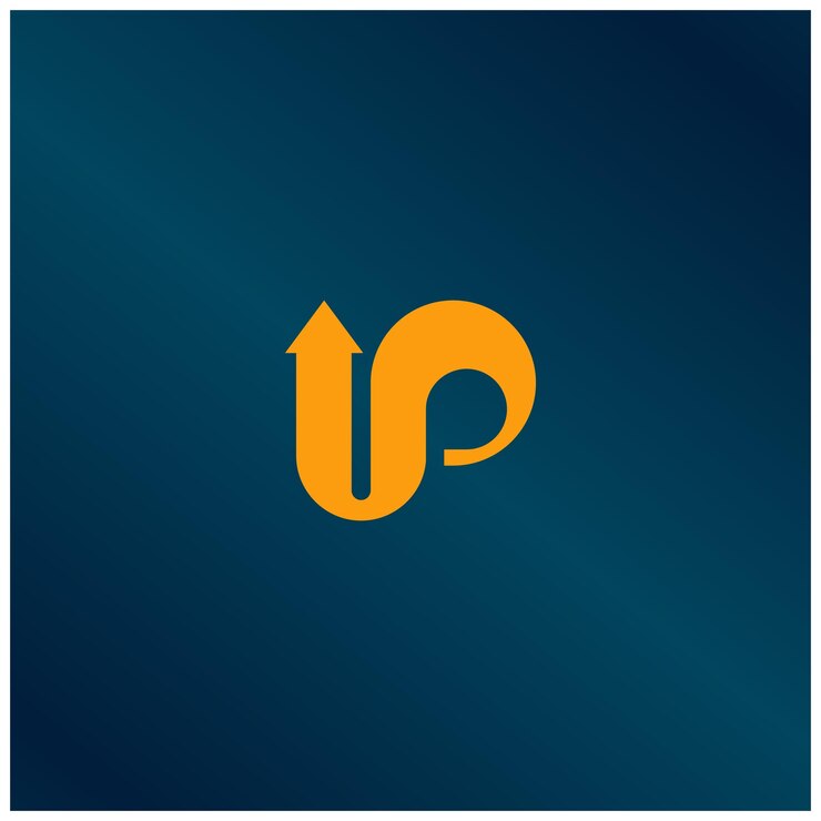 Vector logoontwerp met pijl voor start-up en level-upbedrijf