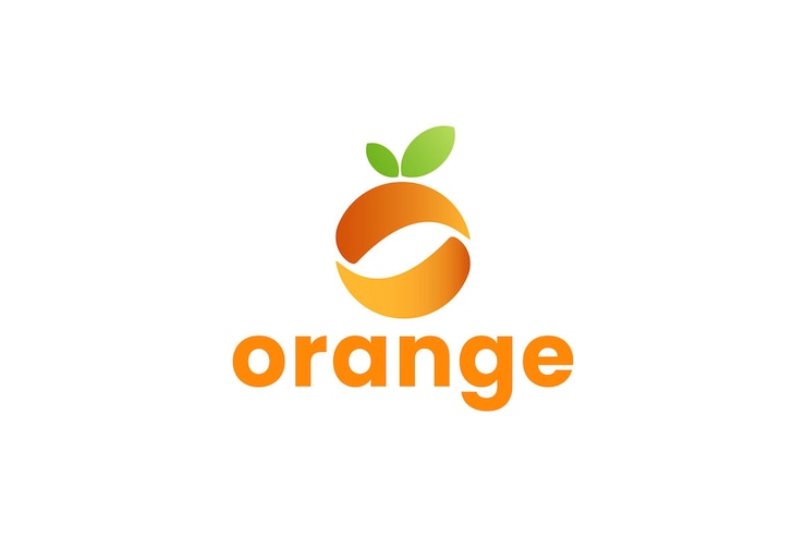 Vector logoontwerp sjabloon voor verse vruchtensap logoontwerp voor sinaasappelsap