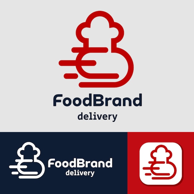 Logoontwerp van de brief van E Food Fast Delivery