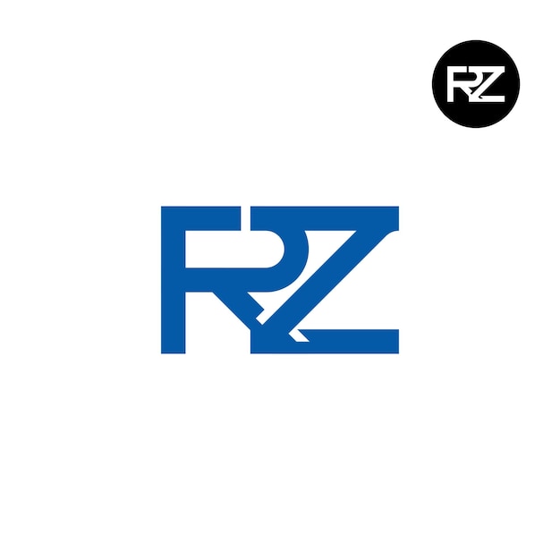 Logoontwerp van de letter RZ Monogram