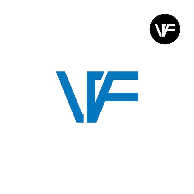 Vector logoontwerp van de letter vf monogram