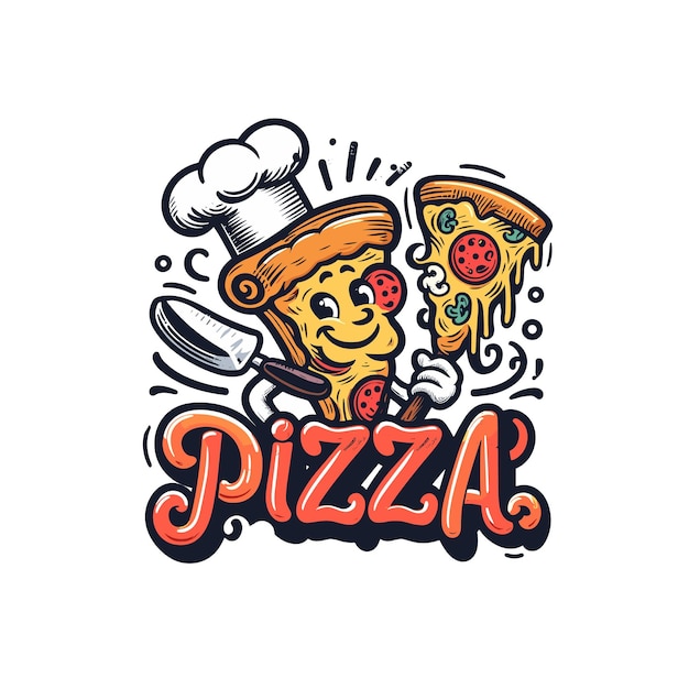 Vector logoontwerp van de pizzeria