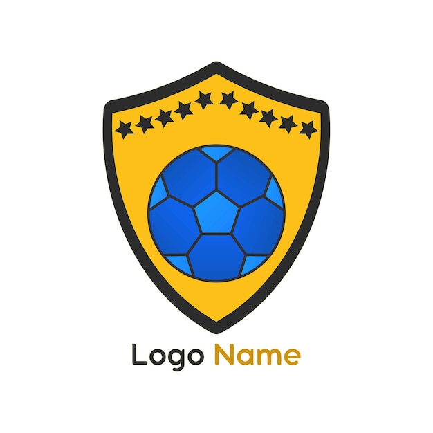 Logoontwerp van een voetbalteam of club.