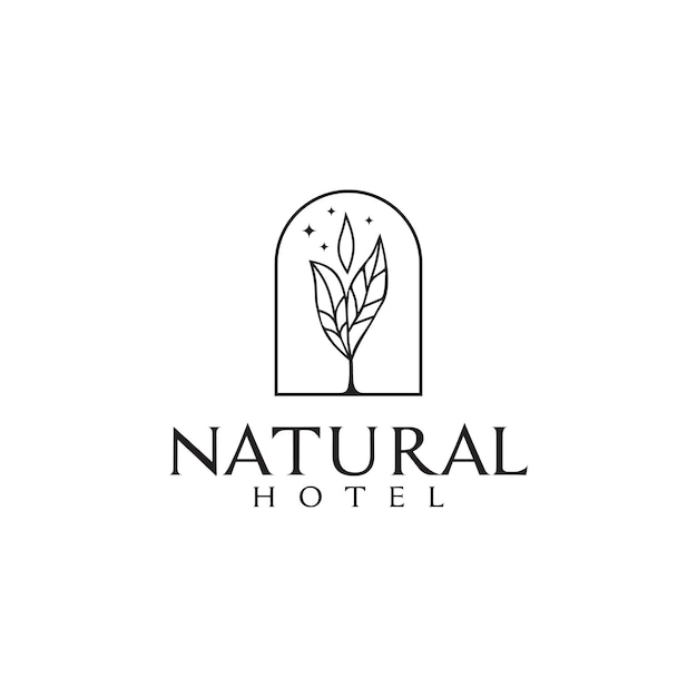 Logoontwerp van het Forest Tree Lodge hotel