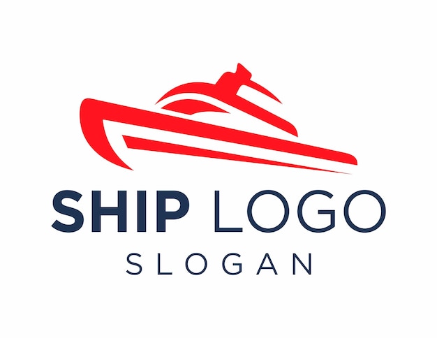 Logoontwerp van het schip