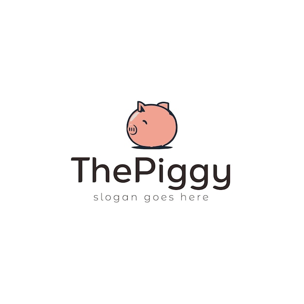 Logoontwerp van Pig Vector