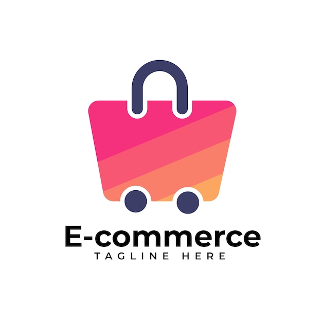 Vector logoontwerp voor e-commerce