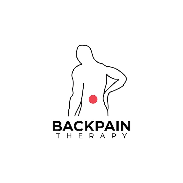 Logoontwerp voor medische therapie voor rugpijn