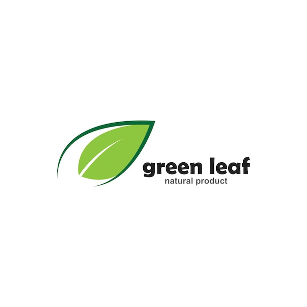 Logos of green leaf ecology nature element vector icon