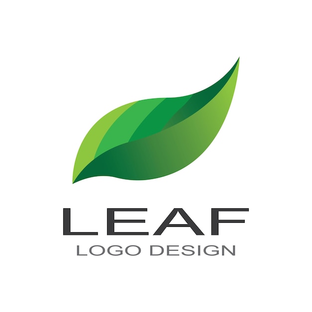 Logos of green leaf ecology nature element vector icon