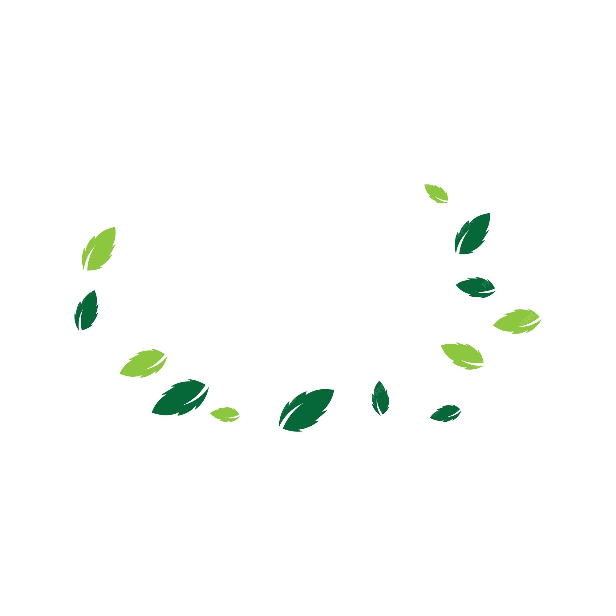 Floating Green Leaf Cartoon Free Animated Gif Element PNG Images