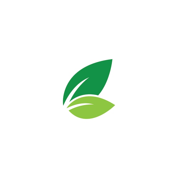 Logos of green leaf ecology nature element vector icon