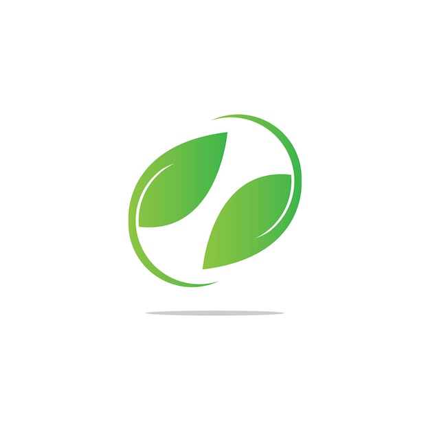 Logos of green leaf ecology nature element vector icon