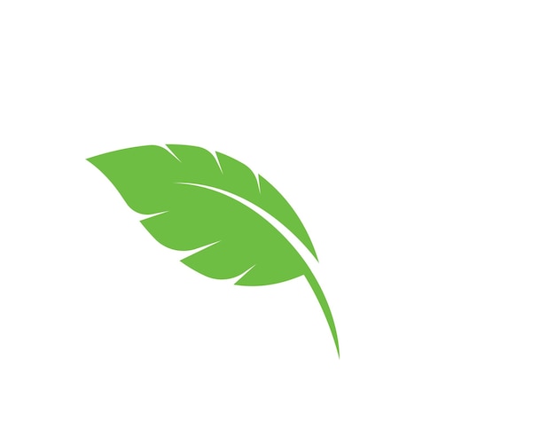 Logos of green leaf ecology nature element vector