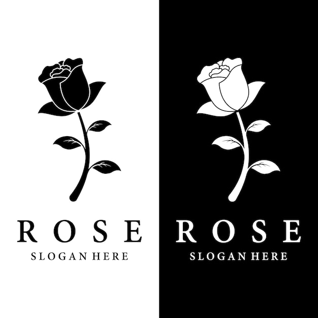 Вектор Логотипы цветов розы цветы лотоса и другие виды цветов используя концепцию дизайна шаблона векторной иллюстрации